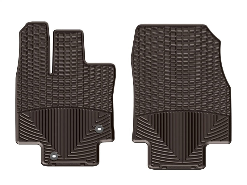 WeatherTech 2020-2022 Toyota Highlander Front Rubber Mats - Cocoa