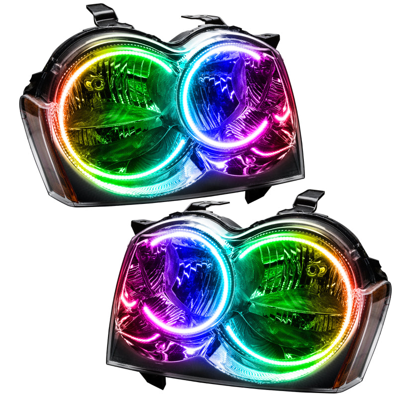 Oracle 05-07 Jeep Grand Cherokee SMD HL (Non-HID) - ColorSHIFT w/ BC1 Controller