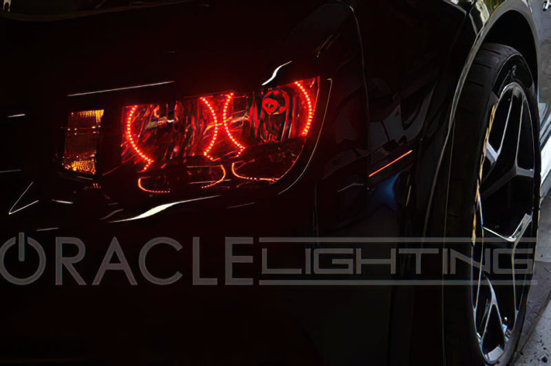 Oracle Chevrolet Camaro Non-RS 14-15 LED Dual Halo Kit Round Style - Green