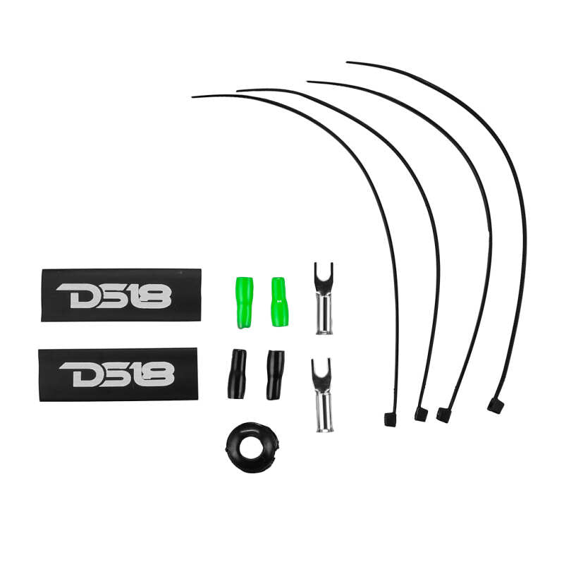 DS18 8-GA Amplifier Install Kit Advance- Green