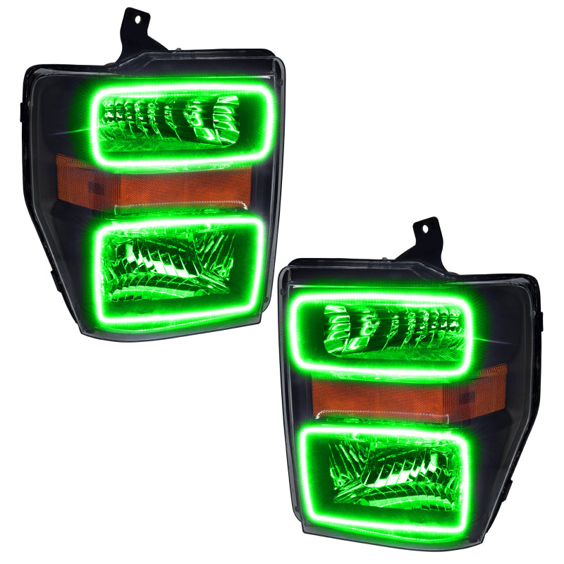 Oracle 08-10 Ford F250/350 LED HL - Black - ColorSHIFT w/ Simple Controller