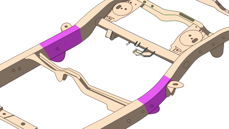Rust Buster 4Runner & FJ Cruiser Mid Frame Repair Kit - Left
