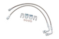 Zone Offroad 07-18 Jeep Wrangler JK Rear 4-6in Stainless Brake Lines