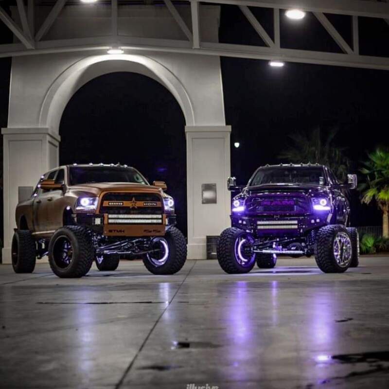 Oracle Ram 13-18 LED Projector Headlight Halo Kit - Red