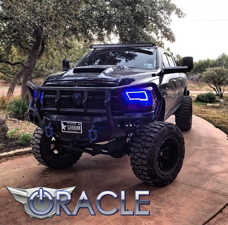 Oracle Dodge Ram Sport 09-18 LED Headlight Halo Kit - ColorSHIFT w/ RF Controller