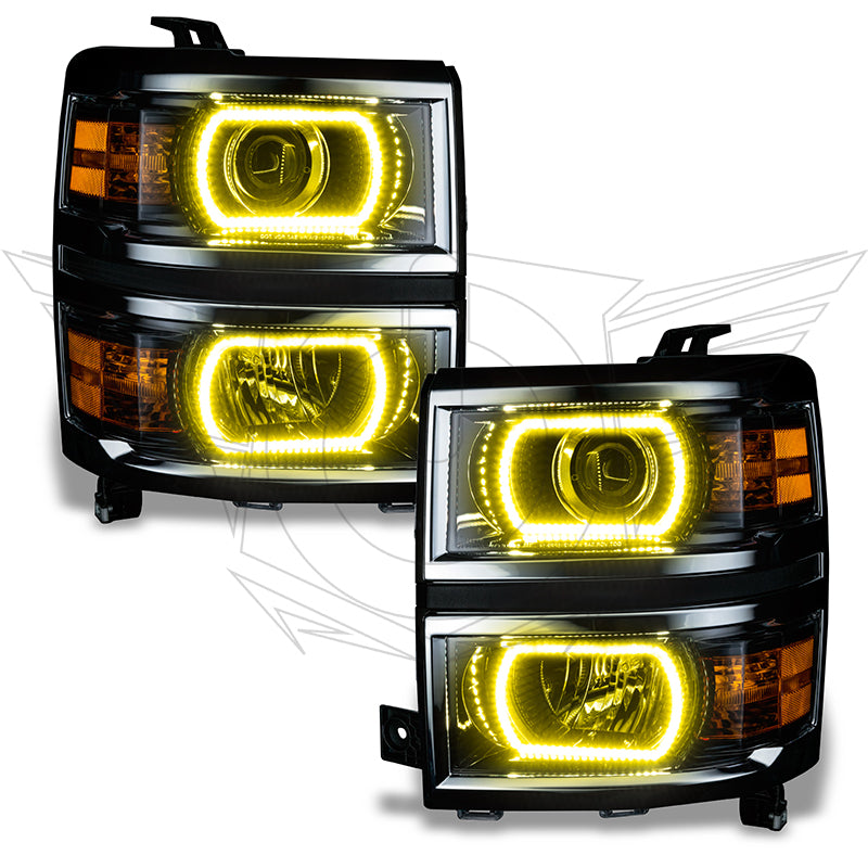 Oracle Chevy Silverado 14-15 Halo Kit Projector Style - ColorSHIFT w/o Controller