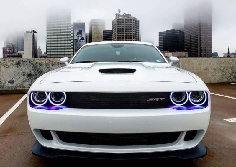 Oracle 15-21 Dodge Challenger LED Waterproof Halo Kit - ColorSHIFT - BC1