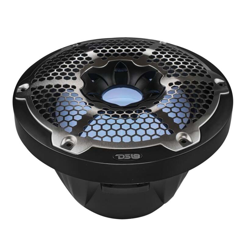 DS18 Subwoofer & Enclosure 10in 300 Watts RMS 4 ohm SVC Black w/ Covers