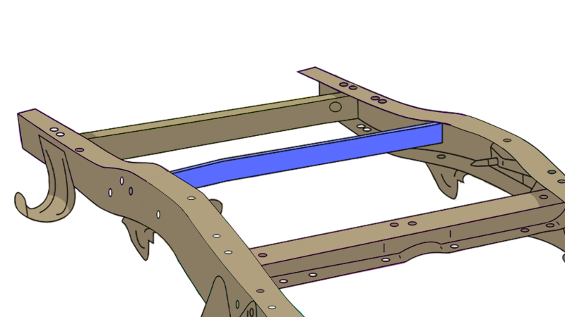 Rust Buster Spare Tire Crossmember Support