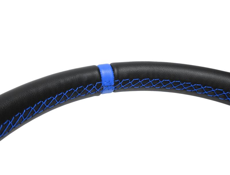 PRP Deep Dish Leather Steering Wheel - Blue