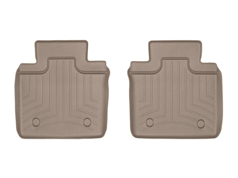 WeatherTech 2014+ Maserati Quattroporte Rear FloorLiner - Tan (fits Models w/2 Zone Climate Control)