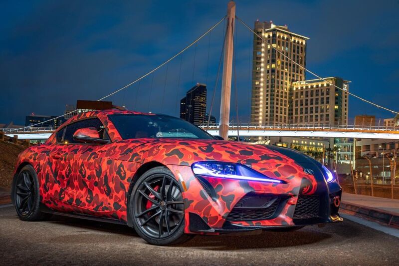 Oracle 20-21 Toyota Supra GR RGB+A Headlight DRL Upgrade Kit - ColorSHIFT 2