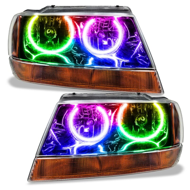 Oracle Jeep Grand Cherokee 99-04 Halo Kit - ColorSHIFT w/o Controller
