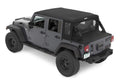 Bestop 07-18 Jeep Wrangler JK 2-Door Halftop Conversion Kit (Premium Black Twill)