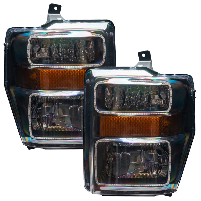 Oracle 08-10 Ford F250/350 LED HL - Black - White