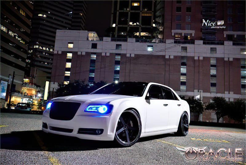 Oracle 11-19 Chrysler 300C DRL Upgrade w/ Halo Kit - ColorSHIFT w/ 2.0 Controller