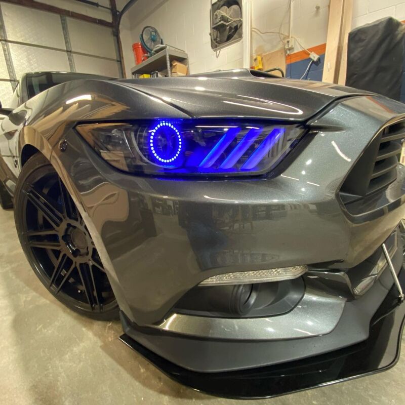 Oracle 15-17 Ford Mustang V6/GT/Shelby DRL w/ Halo Kit - ColorSHIFT w/ 2.0 Controller