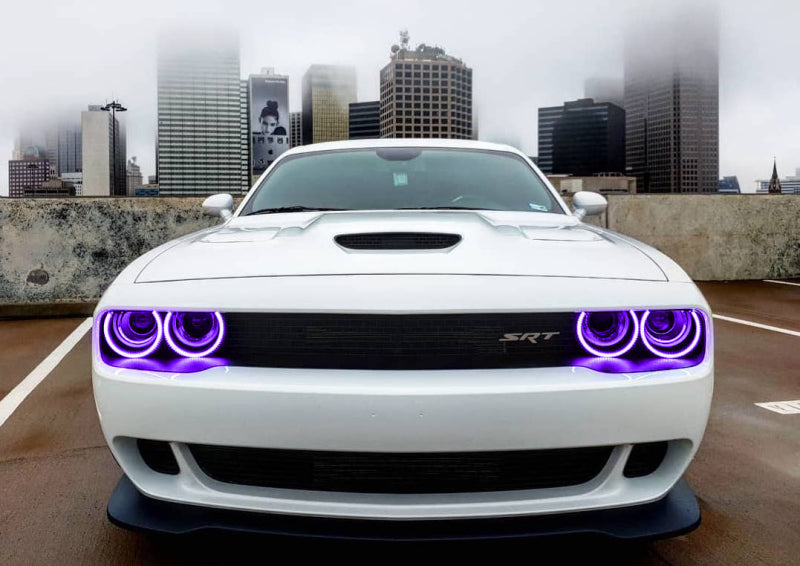 Oracle Dodge Challenger 15-21 LED Waterproof Halo Kit - ColorSHIFT w/o Controller