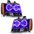 Oracle 07-13 Chevrolet Avalanche Pre-Assembled SMD Headlights - UV/Purple