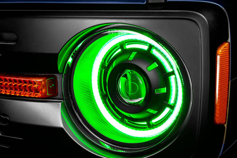 Oracle 2021+ Ford Bronco Oculus Bi-LED Projector Headlights - ColorSHIFT LED