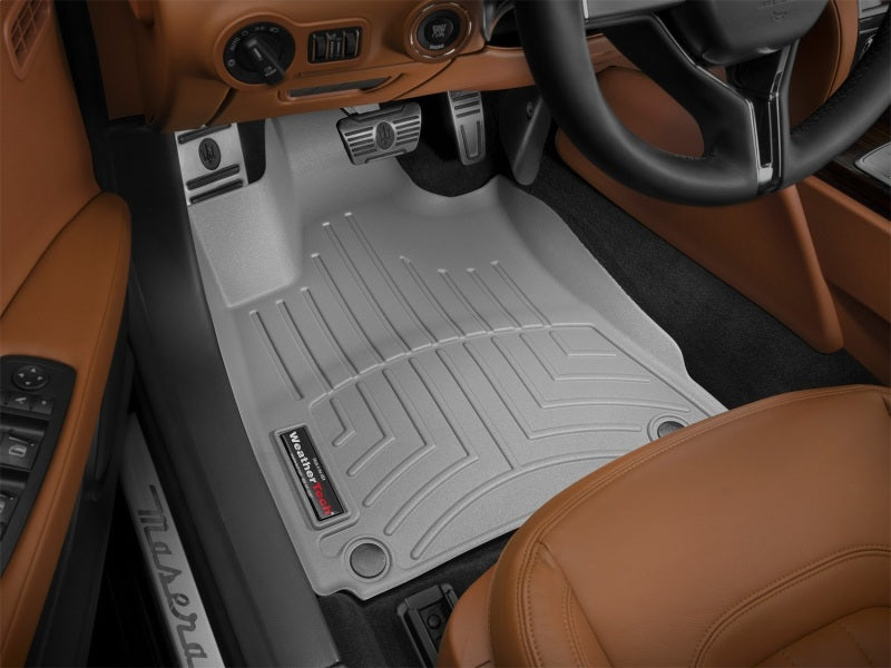 WeatherTech 2016+ Maserati Quattroporte (AWD) Front FloorLiner - Grey