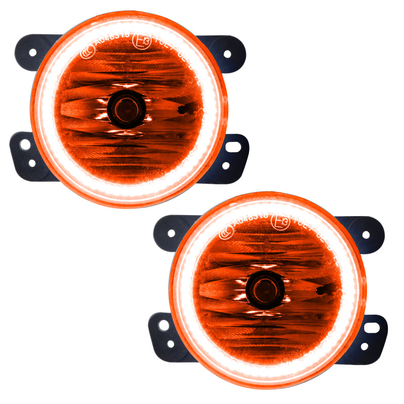 Oracle 07-17 Jeep Wrangler LED Fog Halo Kit - Amber