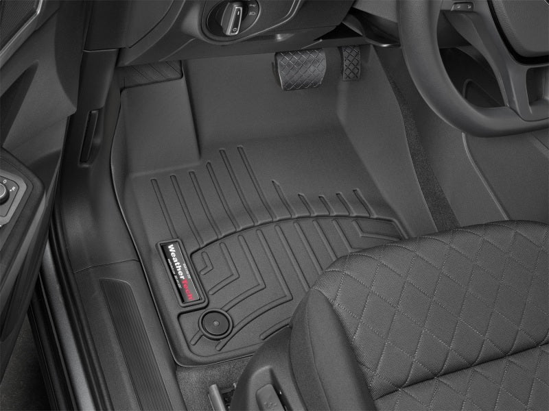 WeatherTech 2019+ Volkswagen Atlas Front FloorLiner - Black (w/o Passenger Side Retention)