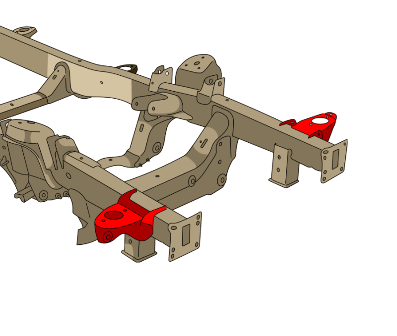 Rust Buster 09-24 RAM 1500 Core Support Mount - Left