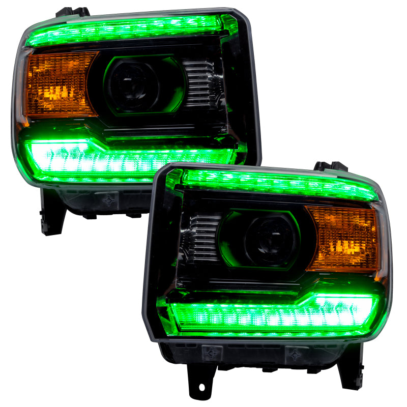 Oracle 14-15 GMC Sierra Headlight DRL Upgrade Kit - ColorSHIFT w/o Controller