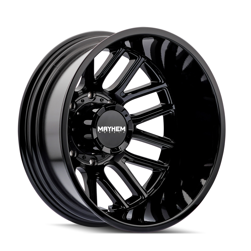 Mayhem 8107D Cogent Dually 17x6.5 / 8x210 BP / -142mm Offset / 154.2mm Hub Gloss Black Wheel