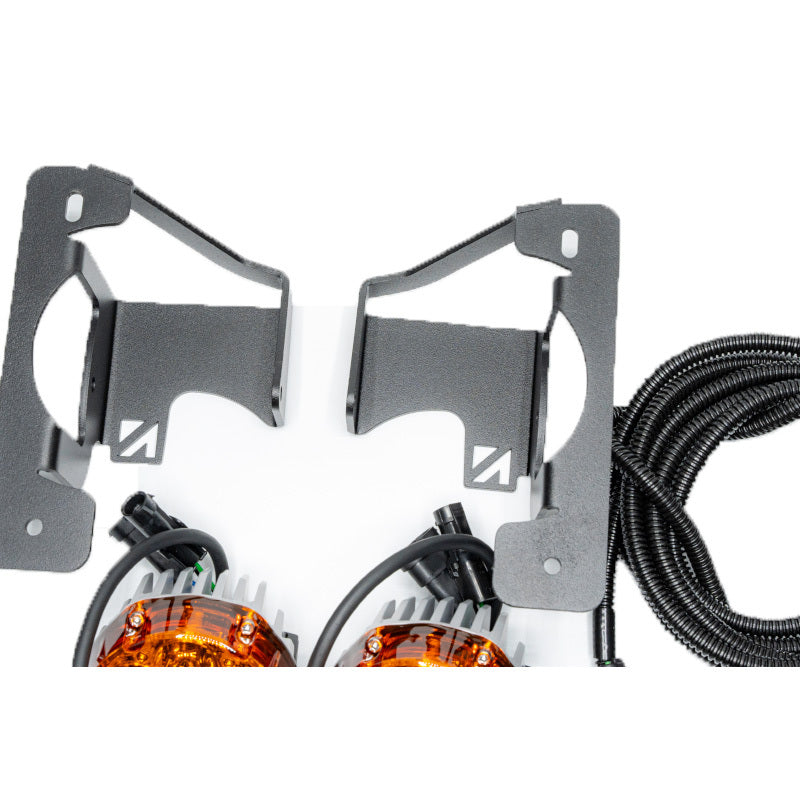 Nacho Lighting Jeep JL/JT Nacho SAE Only White Plug N Play Fog Light Kit (3pc Bumper Kit)