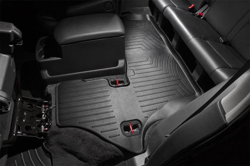 WeatherTech 04+ Nissan Armada Rear FloorLiner - Black