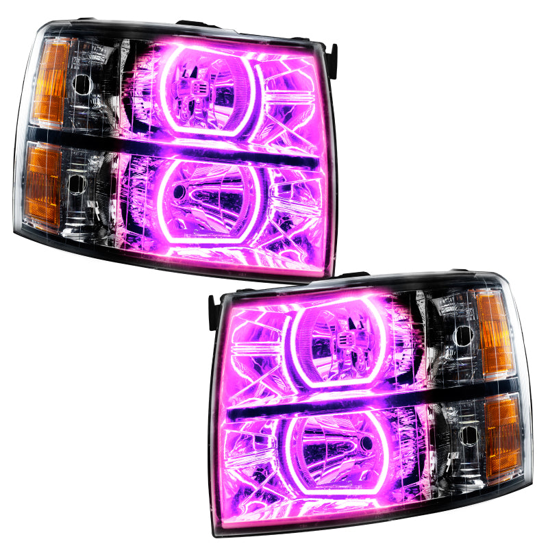 Oracle 07-13 Chevrolet Silverado SMD HL - Black - Square Style - ColorSHIFT