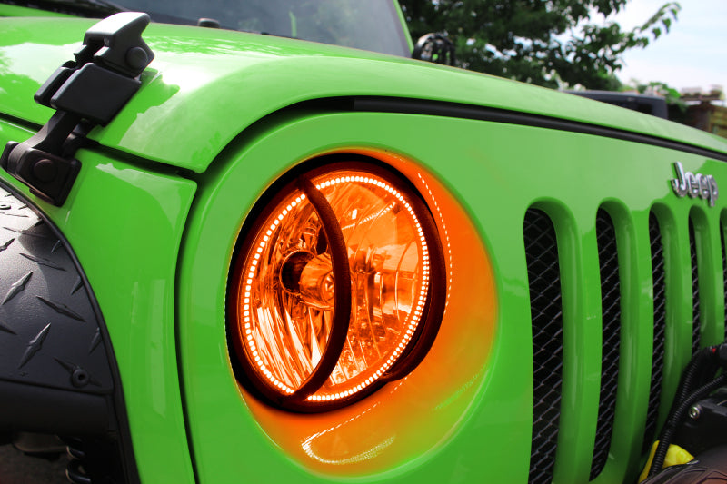 Oracle Jeep Wrangler JK 07-17 LED Waterproof Halo Kit - ColorSHIFT w/ 2.0 Controller