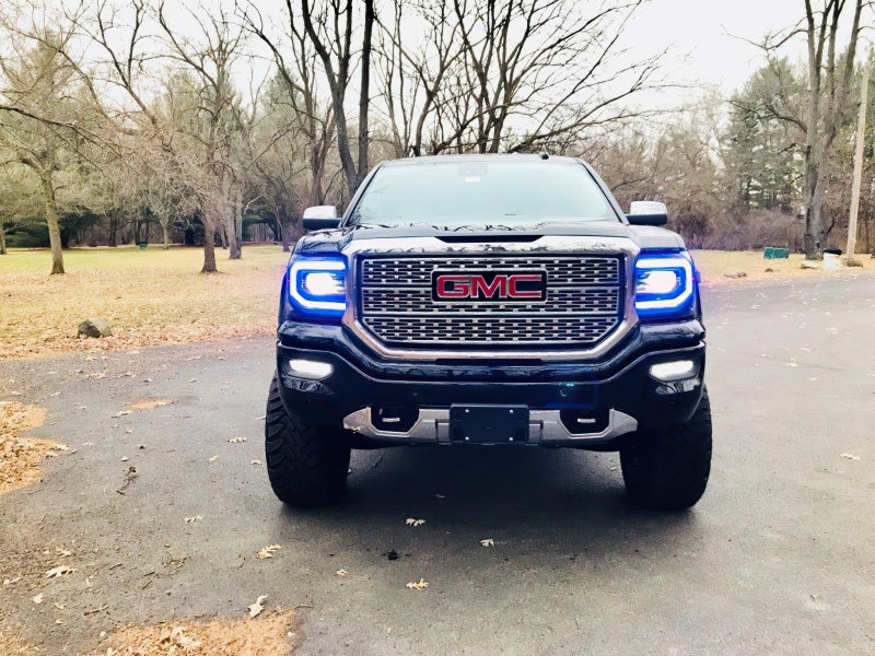 Oracle 16-18 GMC Sierra Headlight DRL Upgrade Kit - ColorSHIFT w/o Controller