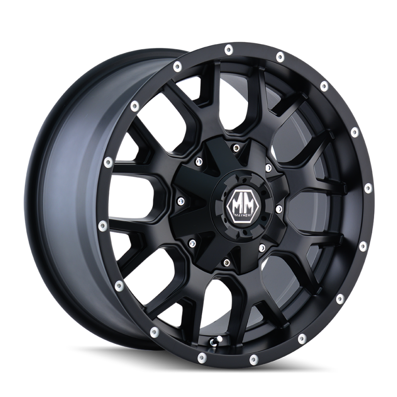 Mayhem 8015 Warrior 20x9 / 8x170 BP / 0mm Offset / 125.2mm Hub Matte Black Wheel