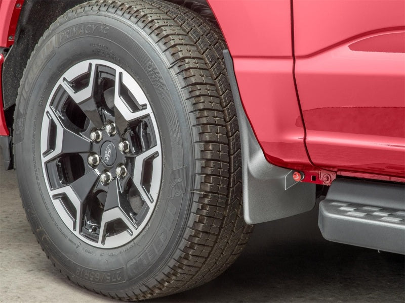 WeatherTech 22-23 Ford F-150 Lightning No Drill Front MudFlaps - Black