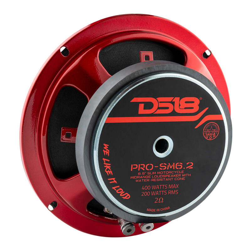 DS18 6.5in 200 Watts RMS 2 ohm Mid-Range Loudspeaker Shallow