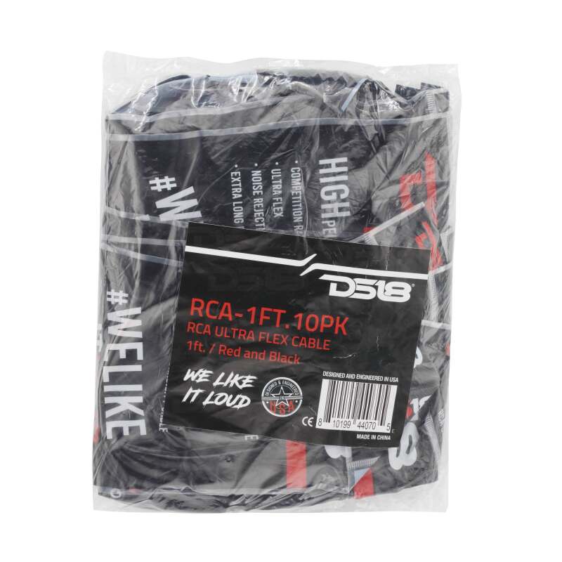 DS18 Level 1 RCA 1ft 10 x Pack