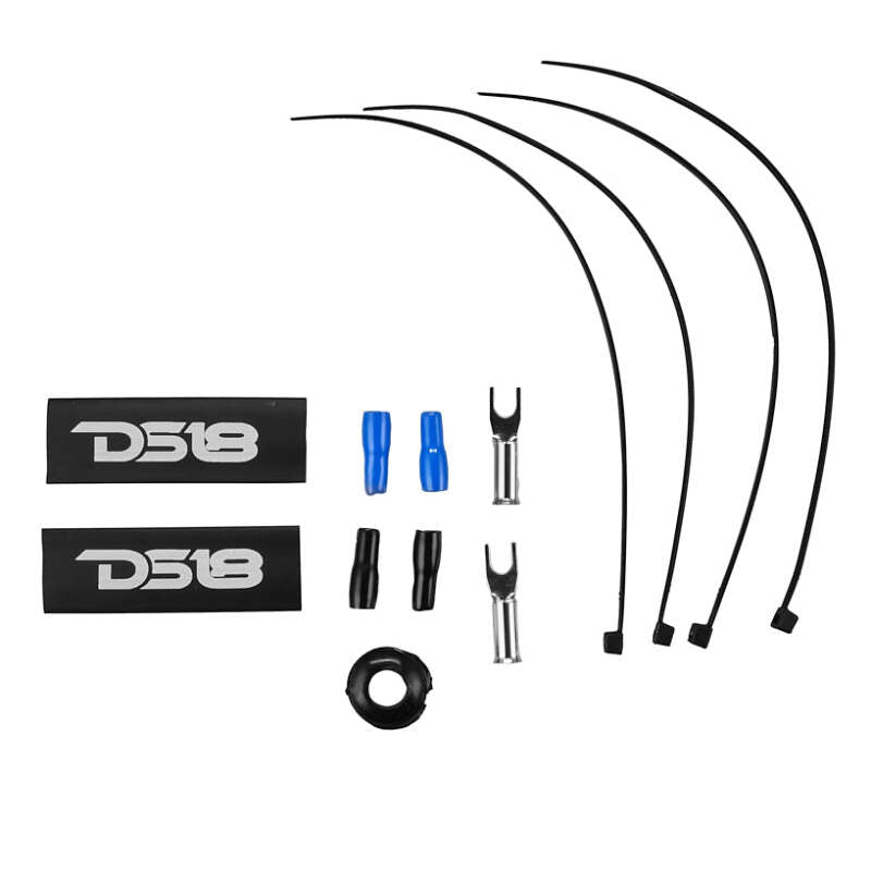 DS18 8-GA Amplifier Install Kit Advance- Blue
