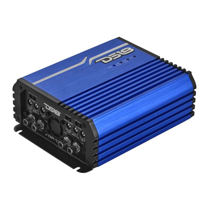 DS18 4-Channel Class-D Amp Stereo Full-Range 4 x 120 W RMS at4 ohm- Blue