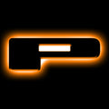 ORACLE Lighting Universal Illuminated LED Letter Badges - Matte Blk Surface Finish - P