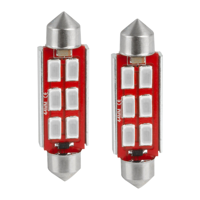 Oracle 44MM 6 LED 3-Chip Festoon Bulbs (Pair) - Green