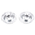Power Stop 90-93 Mazda Miata Rear Evolution Drilled & Slotted Rotors - Pair