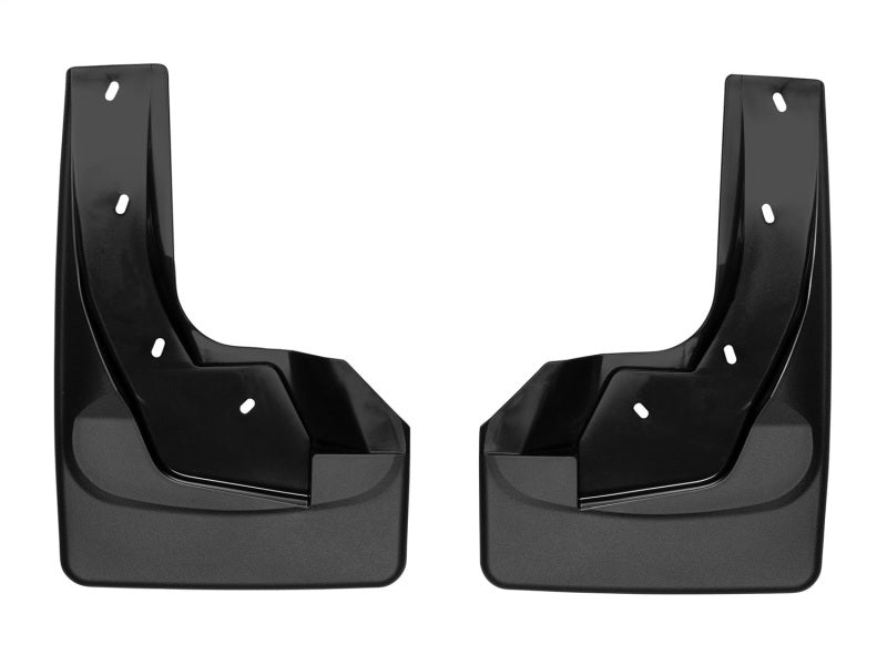 WeatherTech 19+ Dodge Ram w/ Factory Flares Front No Drill Mudflaps - Black