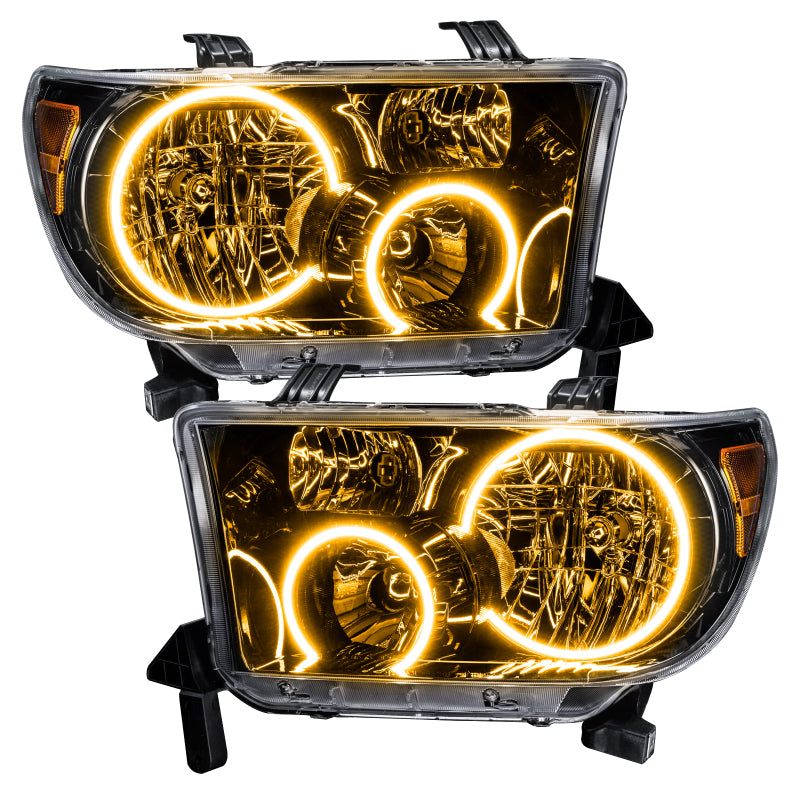 Oracle 07-11 Toyota Tundra Pre-Assembled Headlights- Blk Housing - w/ Simple Controller