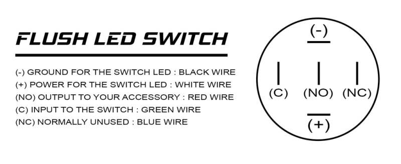 Oracle Power Symbol On/Off Flush Mount LED Switch - Yellow