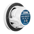 DS18 Marine 6.5in 2-Way 150 Watts RMS 4 ohm Digital LED Lights Bullet Tweeter Covers Included White