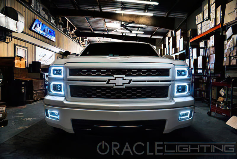 Oracle Chevrolet Silverado 14-15 LED Halo Kit Non-Projector Style - White