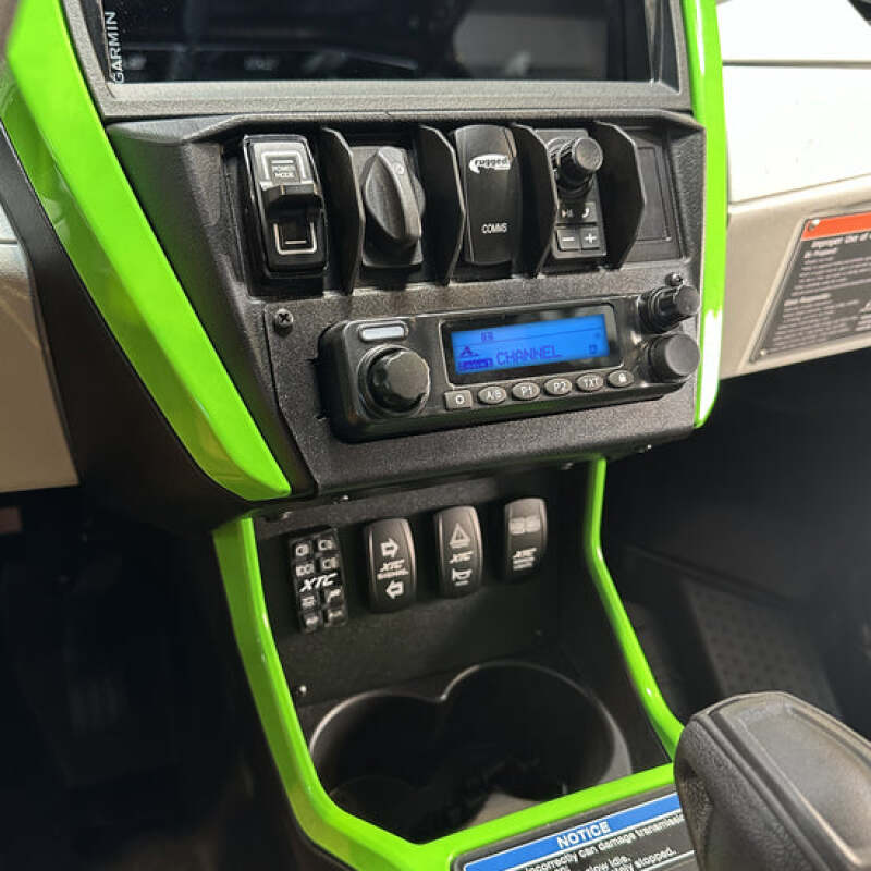 Rugged Radios Kawasaki Teryx4/Teryx5 H2 Comp Comm Kit w/ BT Intercom & 2-Way - 696/M1 VHF Bus Band